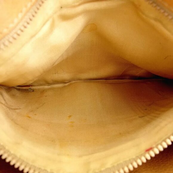 CELINE clutch bag macadam beige PVC ?~ leather Authentic used T17445 - Picture 5 of 9